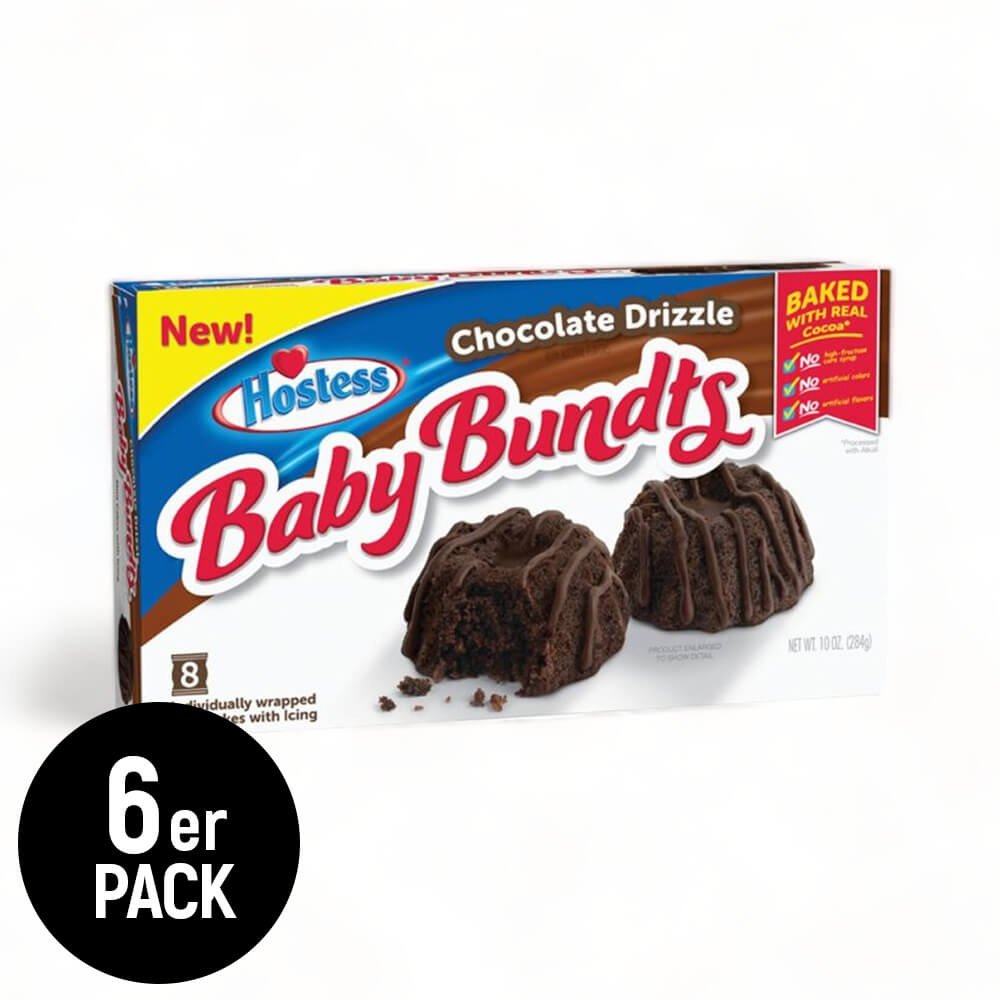 Hostess Baby Bundts Chocolate Drizzel 284g (VPE 6)