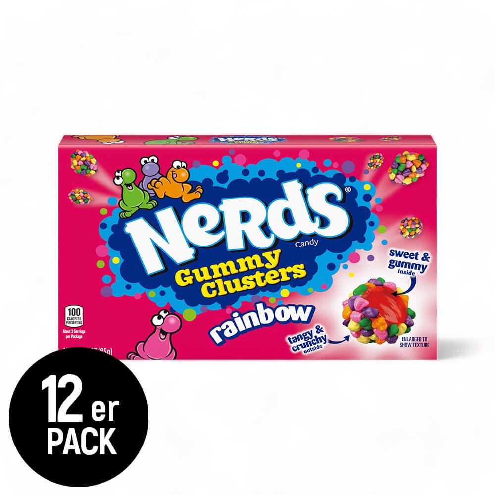 Nerds Candy Kaubonbons Gummy Clusters Rainbow 85g (VPE 12)